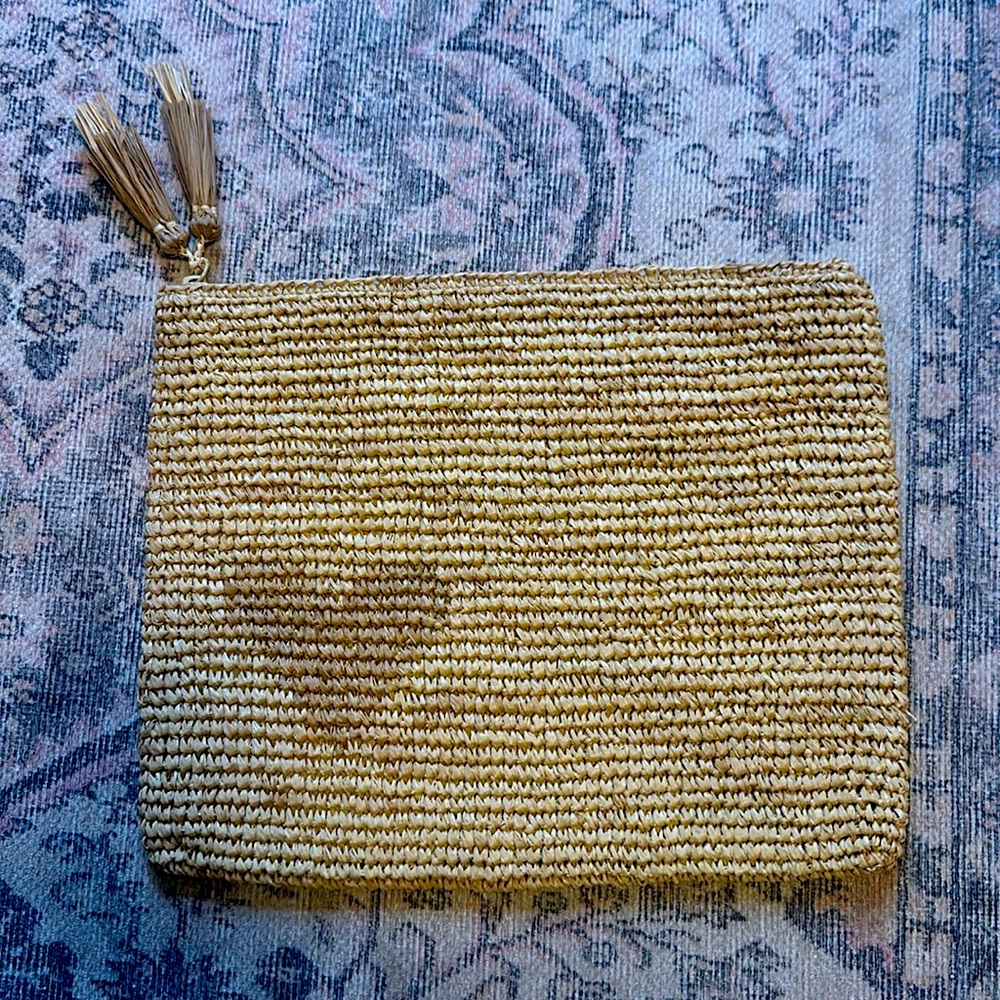 Aerin Large Raffia Bag